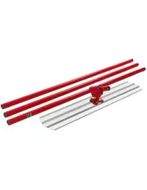 Stalp manual nivelare beton, aluminiu 5.4 m, banda 120 cm, Kraft&Dele, KD3572
