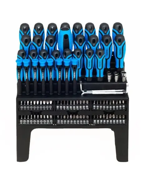 TA1079-Set 100 piese, surubelnite, biti, chei, cu varfuri magnetice TA1079-Set 100 piese, surubelnite, biti, chei, cu varfuri magnetice