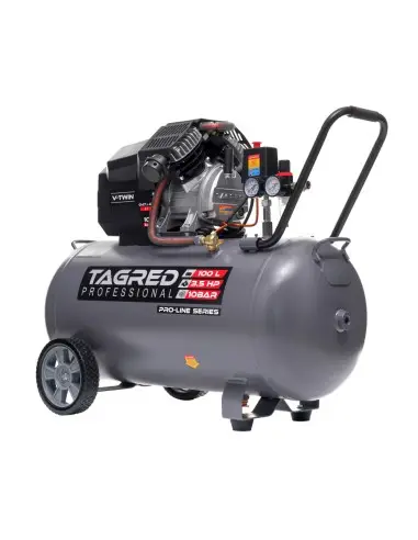 Compresor cu ulei de 100L, Tagred, 10 bar, 2 pistoane Compresor cu ulei de 100L, Tagred, 10 bar, 2 pistoane