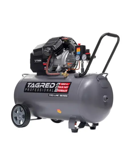 Compresor cu ulei de 100L, Tagred, 10 bar, 2 pistoane Compresor cu ulei de 100L, Tagred, 10 bar, 2 pistoane