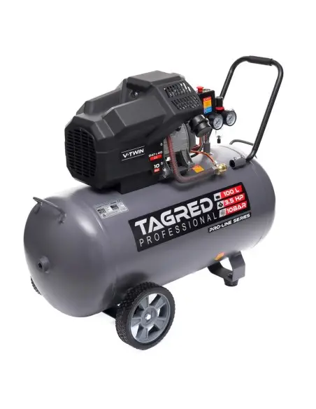 Compresor cu ulei de 100L, Tagred, 10 bar, 2 pistoane Compresor cu ulei de 100L, Tagred, 10 bar, 2 pistoane