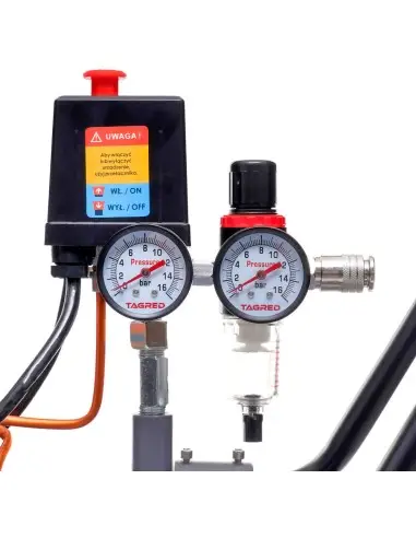 Compresor cu ulei de 100L, Tagred, 10 bar, 2 pistoane Compresor cu ulei de 100L, Tagred, 10 bar, 2 pistoane