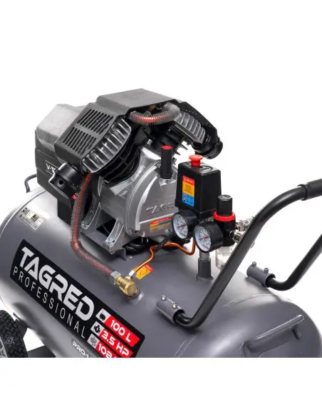 Compresor cu ulei de 100L, Tagred, 10 bar, 2 pistoane Compresor cu ulei de 100L, Tagred, 10 bar, 2 pistoane
