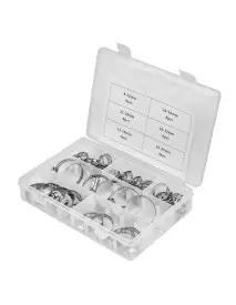 Set coliere metalice cu strangere, 34 bucati, Kraft&Dele, KD10866