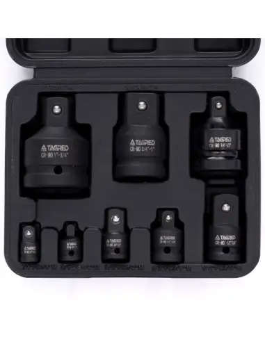 Set adaptoare chei impact, Tagred TA4212, 1/2", 1/4", 3/8", 3/4", 8 piese