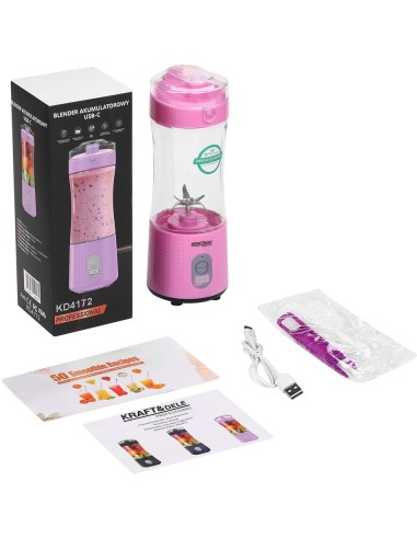 Blender cu baterie USB-C 380ml, 20000...