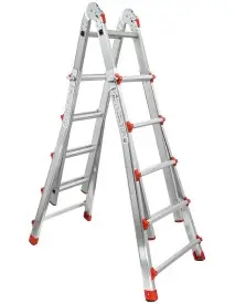 Scara multifunctionala din aluminiu, Verke, 4x5 trepte reglabila, V87101