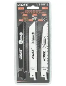 Lame de fierastrau sabie 152mm, set 12 bucati, Verke, V86613