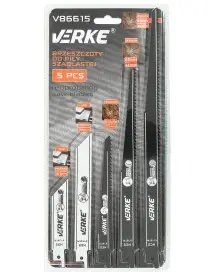 Lame de fierastrau sabie mix, set 5 bucati, Verke, V86615