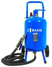 Sablator pneumatic 19L, 4,5–8 bar, cu accesorii, BAUG, B3400