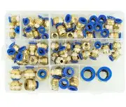 Cuplaje pneumatice inchis Verke 72 piese set rapid
