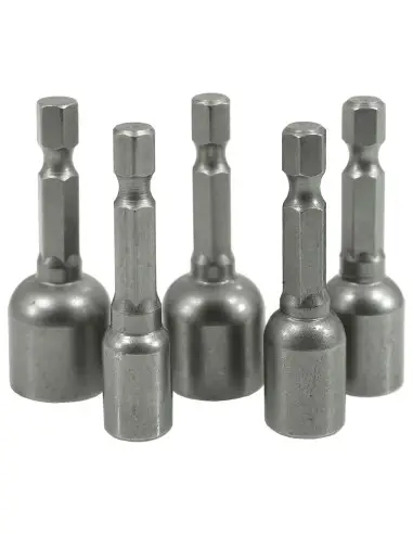 Set de chei tubulare magnetice,Verke, 5 pieese, 6-13mm, V39212