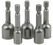 Set de chei tubulare magnetice,Verke, 5 pieese, 6-13mm, V39212