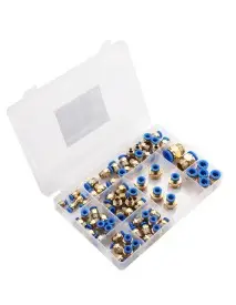 Set conectori pneumatici rapizi filetati, Kraft&Dele, 72 piese 4–16 mm, KD5853