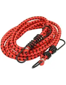Set 2 bucati corzi elastice fixare cu carlig metalic VERKE, 8 mm x 80 cm, V50211