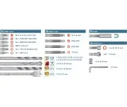 Set burghie 100 piese, EXTOL PREMIUM, 8819653, HSS, CrV