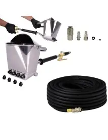 Masina de tencuit pneumatica cu furtun pneumatic 20 m si conectori rapizi, Tagred, 8 duze incluse, TA1475+d2124+d1467