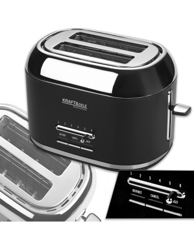 Prajitor de paine electric 1000W 6 trepte rumenire, Kraft&Dele, KD4154