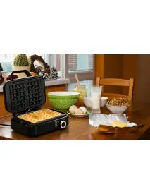 Aparat electric de copt vafe, Kraft&Dele, 2200W placi antiaderente, KD4107