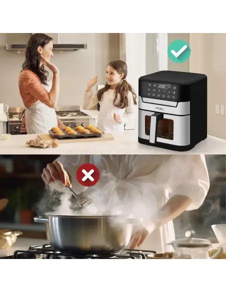 Friteuza cu aer 8L 2200W Kraft&Dele KD4109