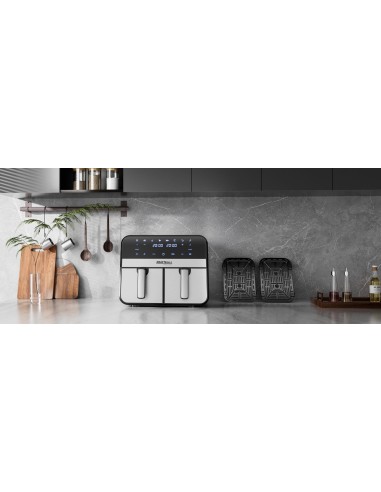 Friteuza cu aer cald 9L, 2500W, doua... Friteuza cu aer cald 9L, 2500W, doua...