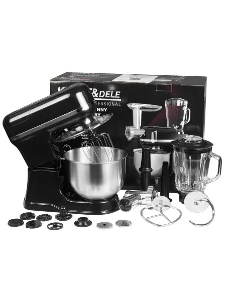 Robot de bucatarie 3 in 1, Kraft&Dele, 3000W, bol inox 5L KD4147