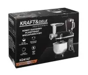 Robot de bucatarie 3 in 1, Kraft&Dele, 3000W, bol inox 5L KD4147