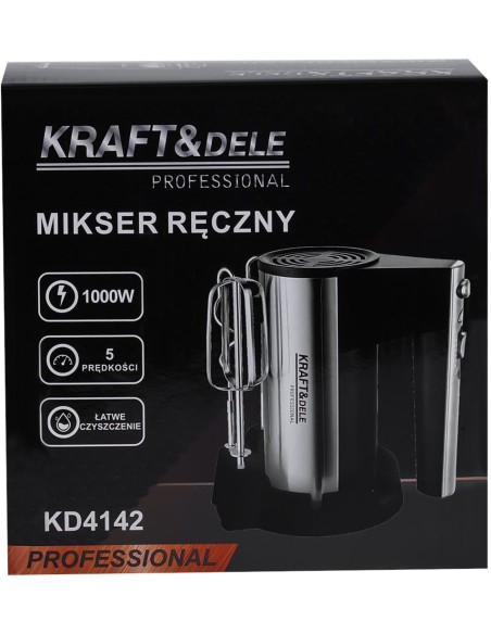 Mixer de mana cu 5 viteze, Kraft&Dele, 1000W, KD4142