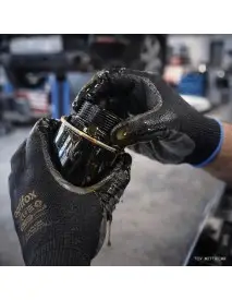 Manusi de protectie din poliester cu nitril, OX-NITRICAR BS, rezistente la ulei, set 12 perechi