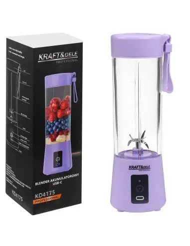 Blender cu baterie, Kraft&Dele, USB-C, 2X3000mAh, fara fir, KD4175 Blender cu baterie, Kraft&Dele, USB-C, 2X3000mAh, fara fir, KD4175