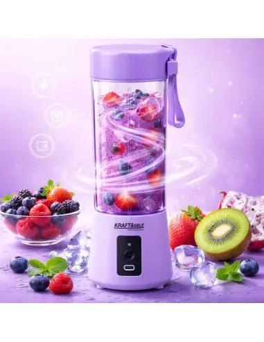 Blender cu baterie, Kraft&Dele, USB-C, 2X3000mAh, fara fir, KD4175 Blender cu baterie, Kraft&Dele, USB-C, 2X3000mAh, fara fir, KD4175