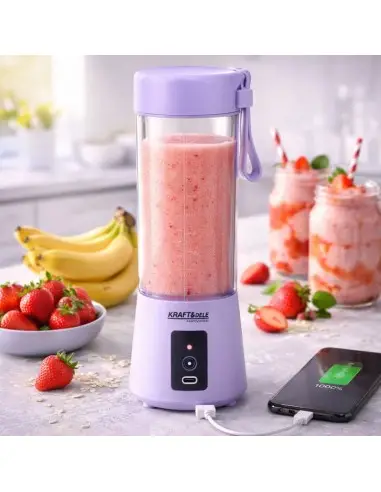 Blender cu baterie, Kraft&Dele, USB-C, 2X3000mAh, fara fir, KD4175 Blender cu baterie, Kraft&Dele, USB-C, 2X3000mAh, fara fir, KD4175