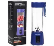 Blender portabil, Kraft&Dele, cu baterie, 2x3000mAh, 400ml, KD4174