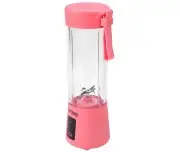 Blender portabil cu baterie, Kraft&Dele, 400ml, 2x3000mAh, roz, KD4173