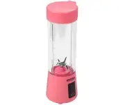 Blender portabil cu baterie, Kraft&Dele, 400ml, 2x3000mAh, roz, KD4173