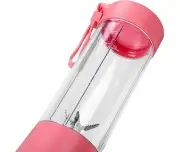 Blender portabil cu baterie, Kraft&Dele, 400ml, 2x3000mAh, roz, KD4173