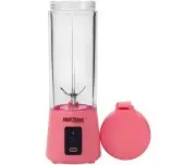 Blender portabil cu baterie, Kraft&Dele, 400ml, 2x3000mAh, roz, KD4173