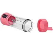 Blender portabil cu baterie, Kraft&Dele, 400ml, 2x3000mAh, roz, KD4173