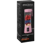 Blender portabil cu baterie, Kraft&Dele, 400ml, 2x3000mAh, roz, KD4173