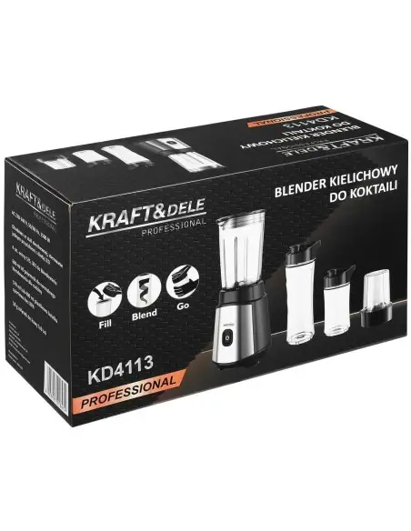 Set blender cu carafa, Kraft&Dele, 1500W, KD4113 Set blender cu carafa, Kraft&Dele, 1500W, KD4113