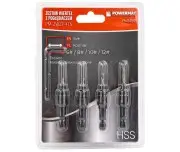 Burghie pentru lemn cu poglobitor (set de 5) 6-16mm, PM1459
