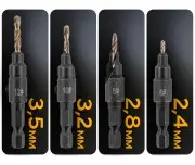Burghie pentru lemn cu poglobitor (set de 5) 6-16mm, PM1459