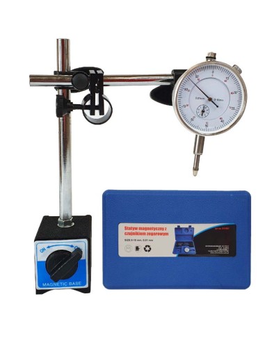 Ceas comparator cu suport magnetic, SilverTools, S11601, 0-10mm Ceas comparator cu suport magnetic, SilverTools, S11601, 0-10mm
