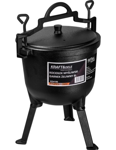 Cazan de vanatoare din fonta 8L, Kraft&Dele, KD4186 Cazan de vanatoare din fonta 8L, Kraft&Dele, KD4186