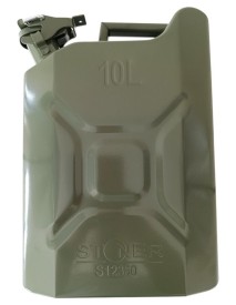 Canistra pentru combustibil 10L, SilverTools, verde, S12350