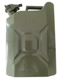 Canistra pentru combustibil 10L, SilverTools, verde, S12350