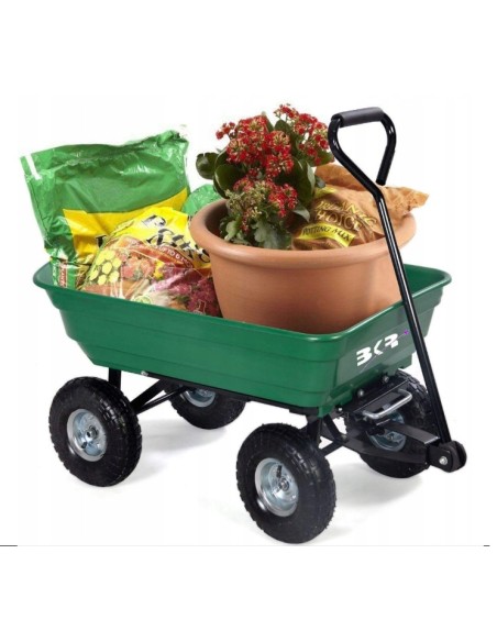 Carut de transport pentru gradina 3 in 1 SilverTools S10805 300 kg
