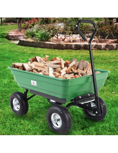 Carut de transport pentru gradina 3 in 1 SilverTools S10805 300 kg