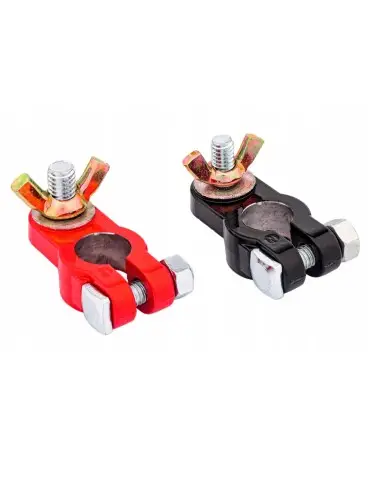 Cleme fluture, SilverTools, pentru baterii, 2 piese, S11893 Cleme fluture, SilverTools, pentru baterii, 2 piese, S11893