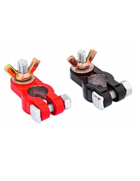 Cleme fluture, SilverTools, pentru baterii, 2 piese, S11893 Cleme fluture, SilverTools, pentru baterii, 2 piese, S11893